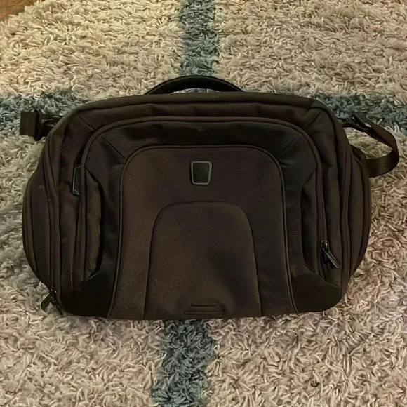 Tumi Travel Briefcase Laptop Bag Expandable Business Commute Carry On - Picture 1 of 9
